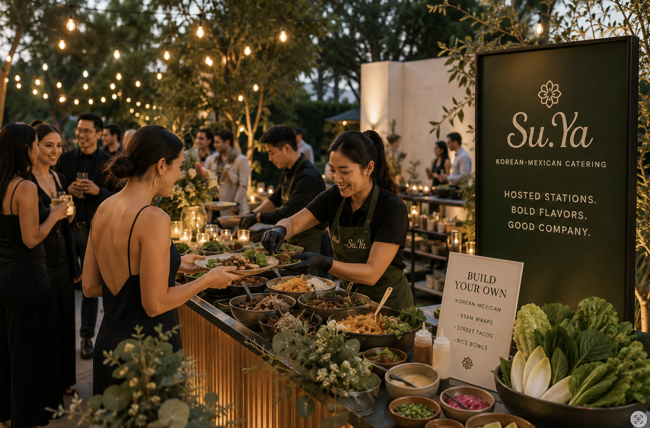 Su.Ya cocktail catering event