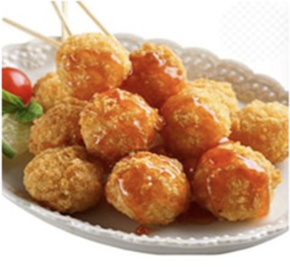 Golden Shrimp Skewers